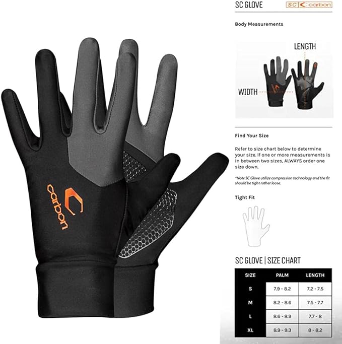 Carbon Skin Tight Multi-Sport Glove