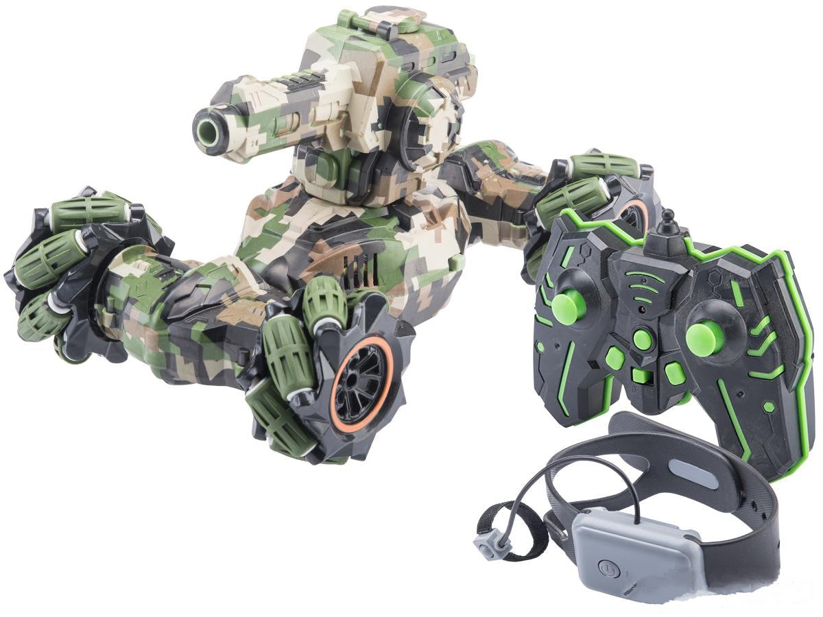 2.4G RC "Twist Tank" w/ Gel Blaster Cannon (Color: Green Camo)