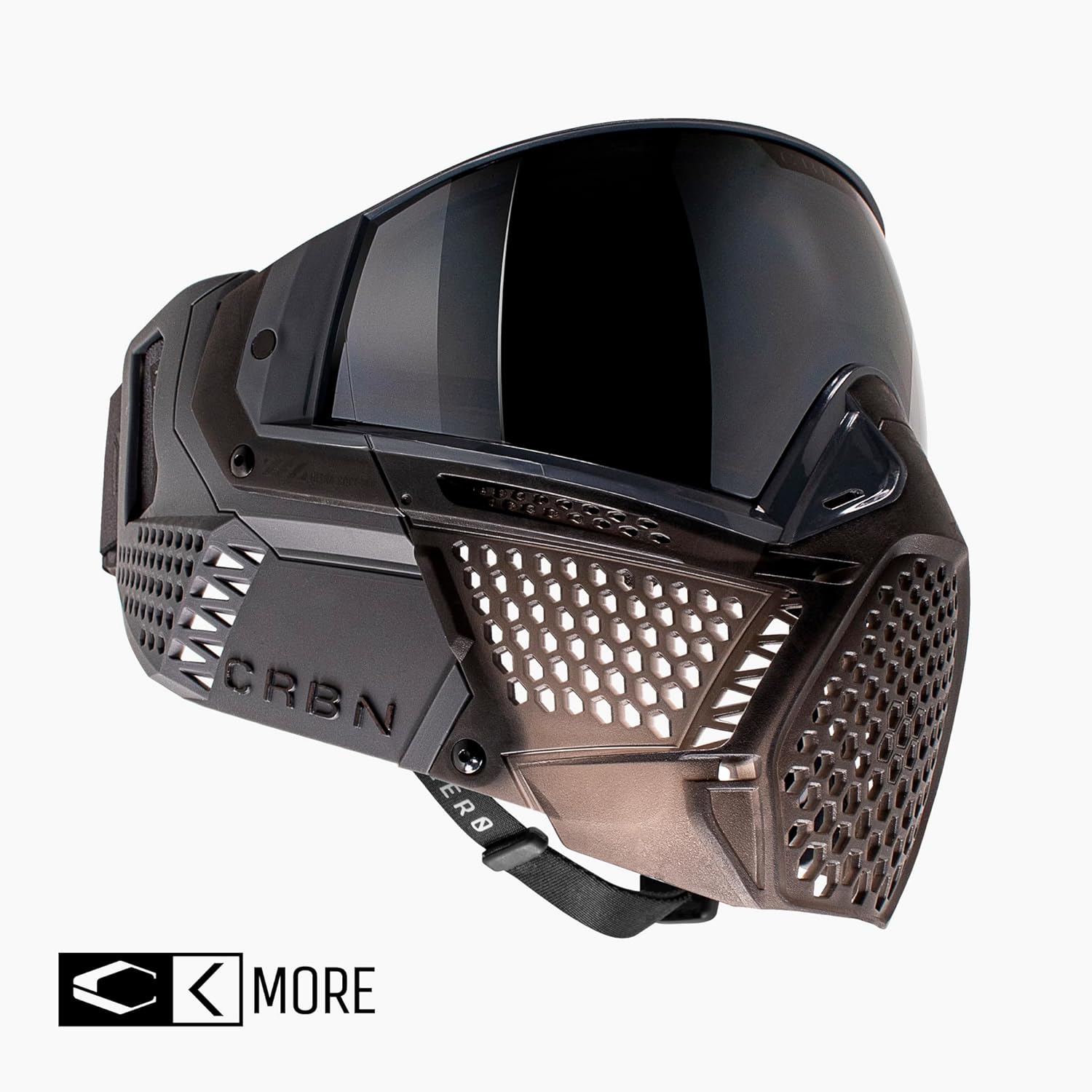 CRBN Paintball Zero Pro Goggle [Two Lens+Visor+Case ](Graphite, More Coverage)