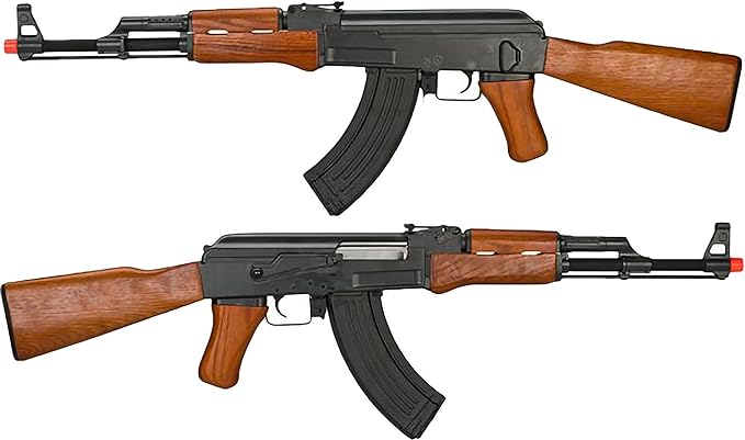 CYMA Full Size AK 47 Full Auto AEG Airsoft Rifle Metal Real Wood Blowback