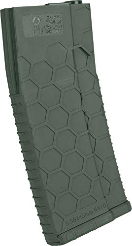 EvikeHexmagAirsoft120rds PolymerMidCapMag forM4/M16AirsoftAEGRifles(OD Green)