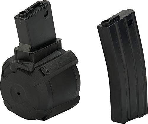 Evike Airsoft - Matrix 1500 Round M4 Sound Control Electric Drum Magazine