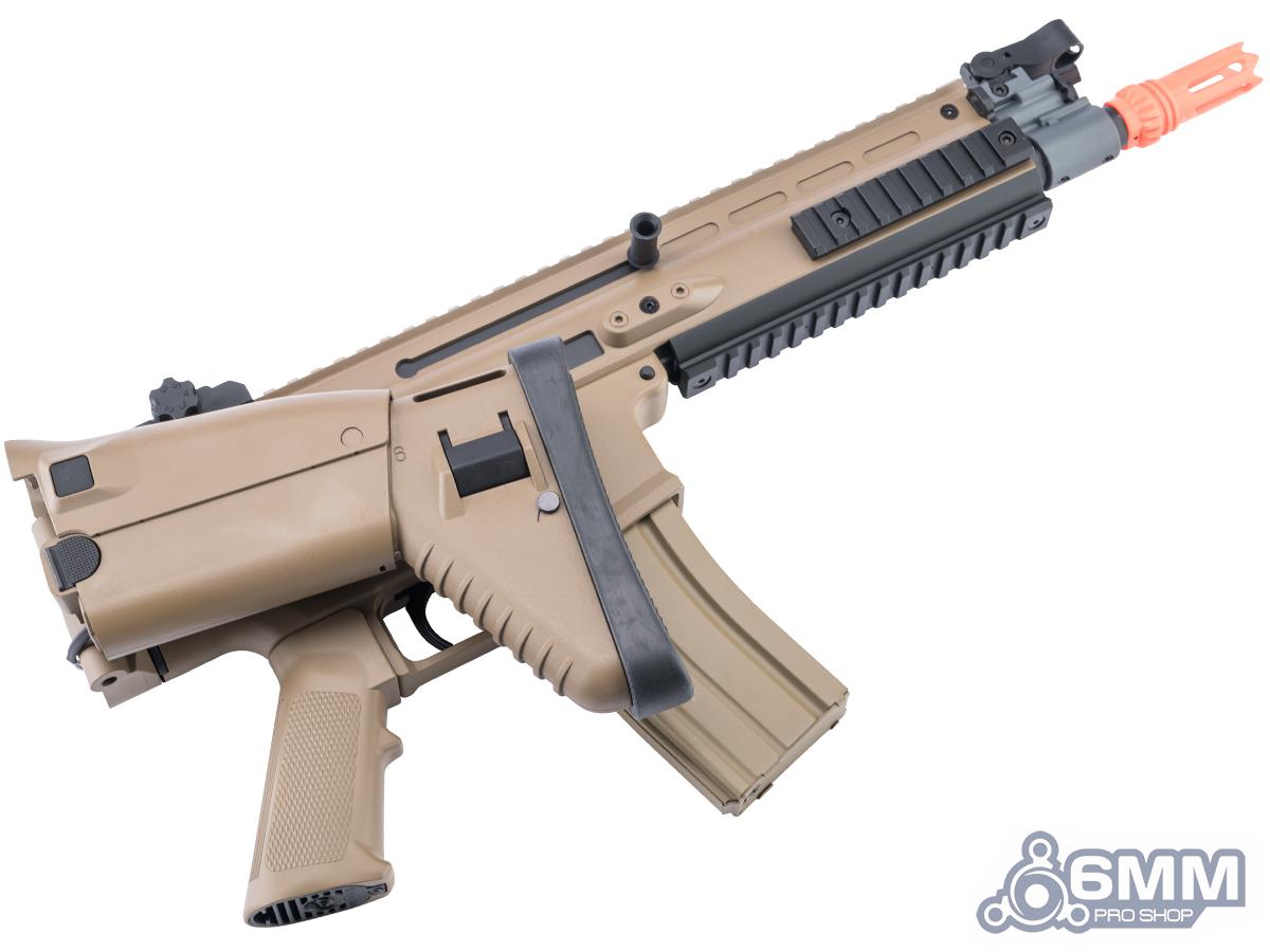 6mmproshop FN Herstal Lic SCAR-L Airsoft AEG Rifle w/ ZEUS MOSFET by Cybergun