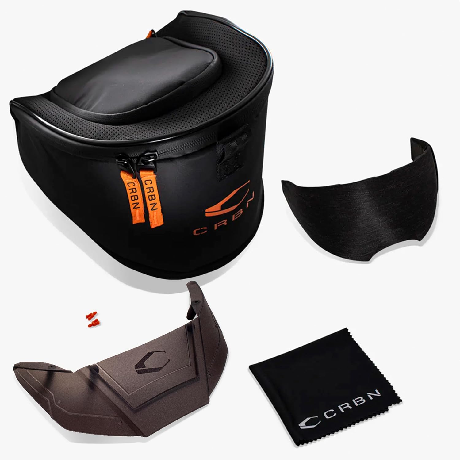 CRBN Paintball Zero Pro Goggle [Two Lens+Visor+Case ](Graphite, More Coverage)
