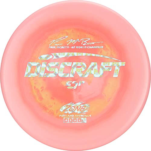 Discraft ESP Zone Paul McBeth 6X Signature Series 173-174 Gram Golf Disc