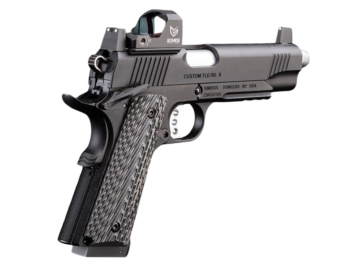 EMG x Kimber Lic Custom TLE/RL II 1911 CO2 GBB Airsoft Pistol with G10 Grips