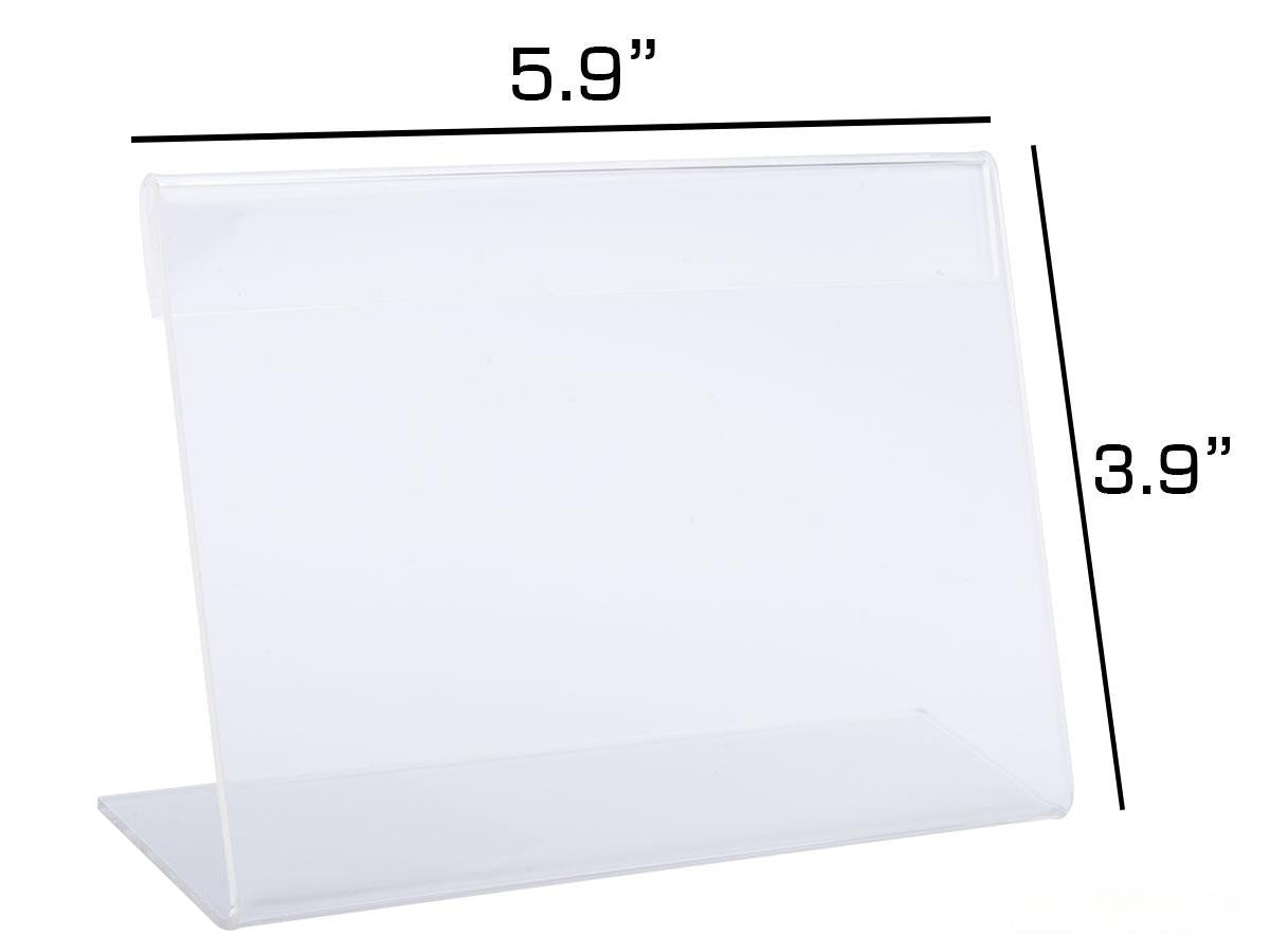 Brinyte Acrylic Display Sign Holder (Size: 5.9" x 3.9")