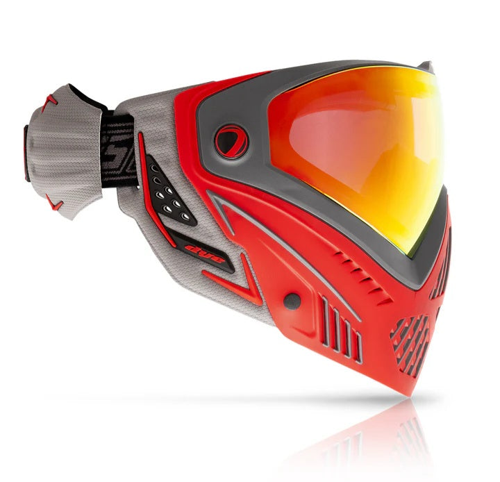 Dye I5 Thermal Paintball Mask Goggle - Shadow Fire Grey/Red