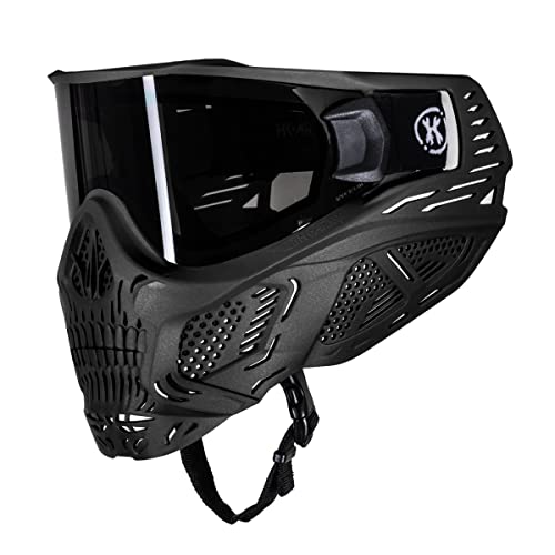 HK Army HSTL Skull Paintball Goggle/Airsoft Mask (Machine Silver, Chrome)