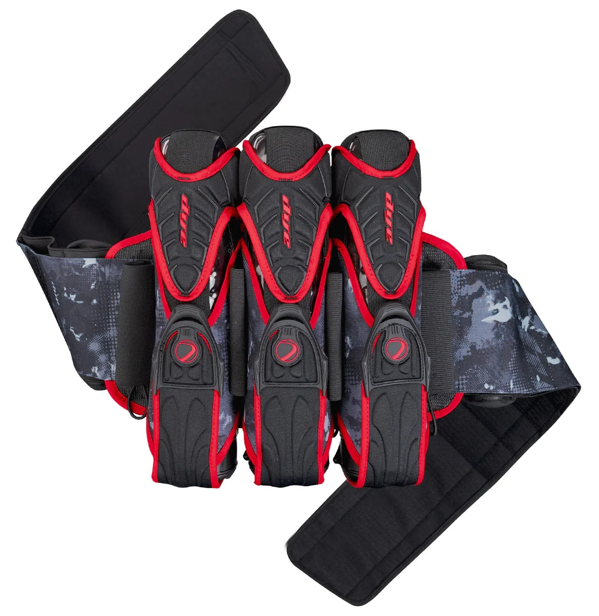 Dye Precision Assault Pack Pro 3+4 Dyecam Red Pod Paintball Harness