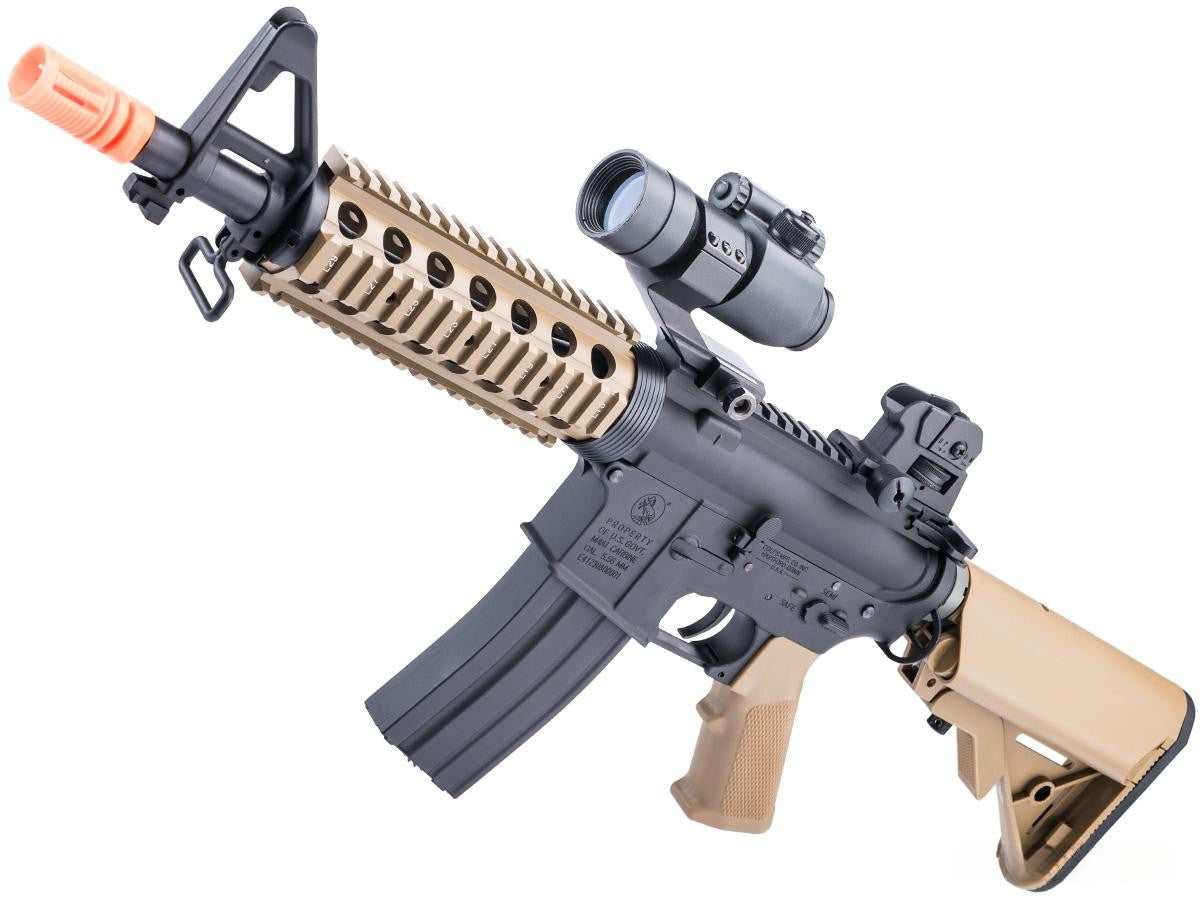 Cybergun Colt Lic M4 AEG Airsoft Rifle w/ E-Shooter MOSFET by E&C (MK18 CQB-R)