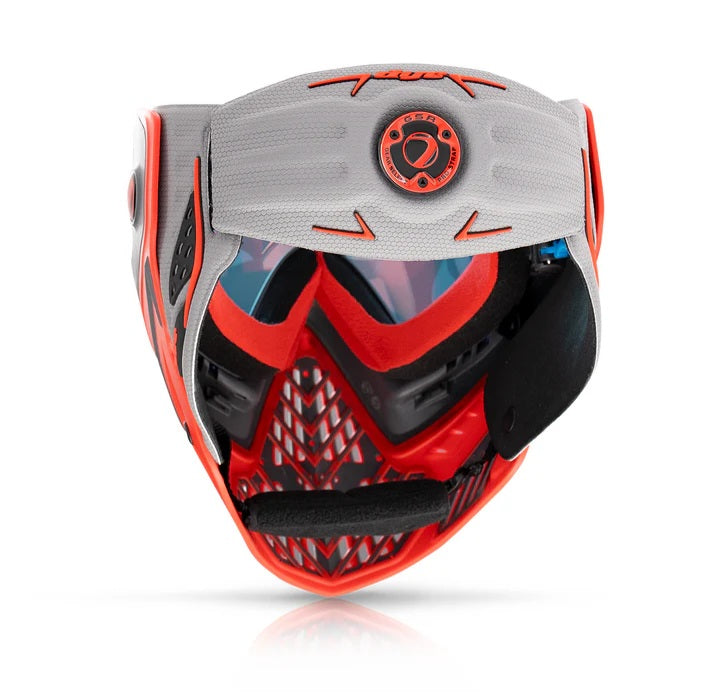 Dye I5 Thermal Paintball Mask Goggle - Shadow Fire Grey/Red