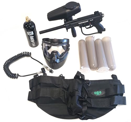 3Skull Tippman A-5 Mega 4+1 Paintball Gun Package with Remote Coil Marker Set