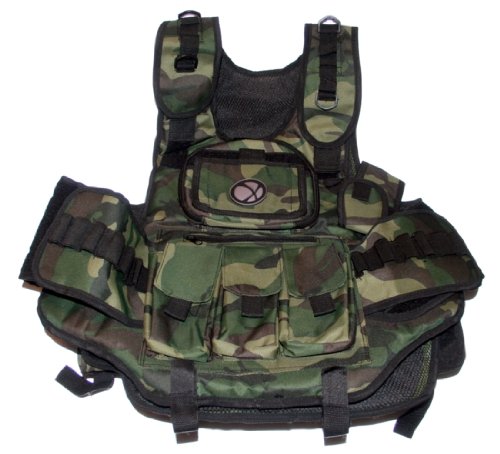 GXG Army Swat Paintball Airsoft Tactical Vest Camo