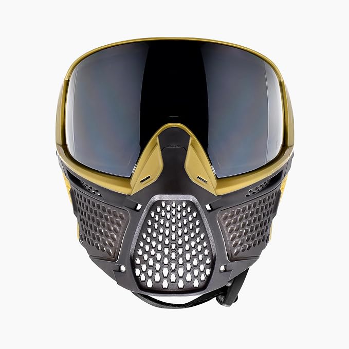 CRBN Paintball Zero Pro Goggle - Includes: Two Lens+Visor+Case-Carbon Paintball (More Coverage, Dune)