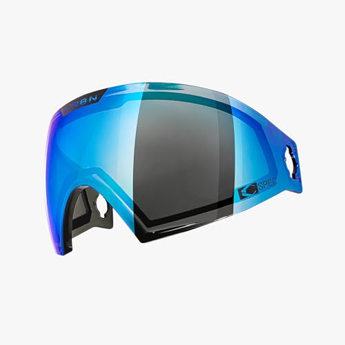 CRBN Paintball Zero Goggle Highlight Lens [ Compatible with Zero Goggle ] [ Grey - Cyan Mirror ]