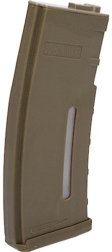 EvikeAirsoft-BAMF 190rd PolymerMidCapMag for M4/M16 Airsoft AEG Rifles(Tan/10Pk)