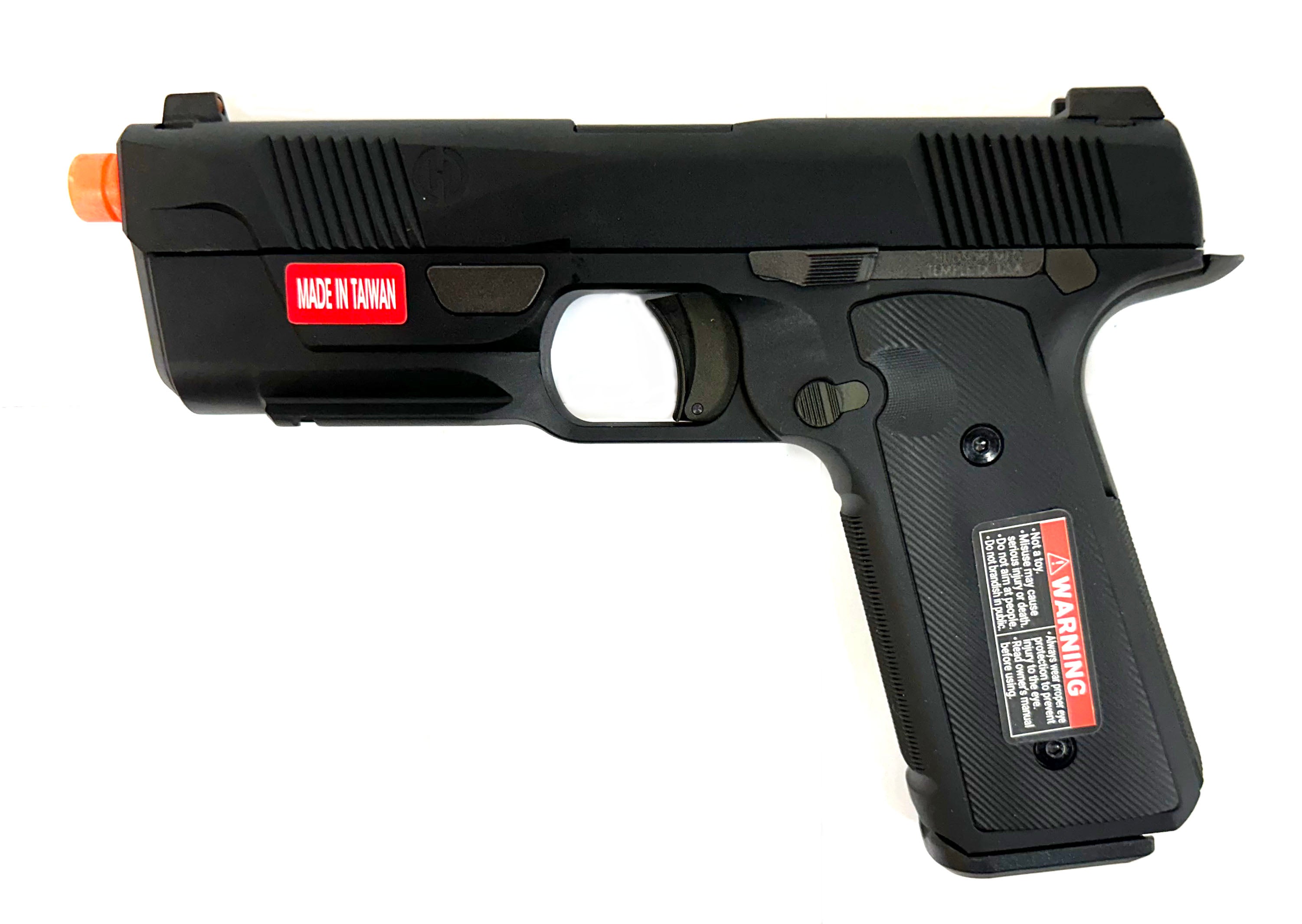 EMG / Hudson H9 Gas Blowback Airsoft Parallel Training Pistol (Black / CO2)