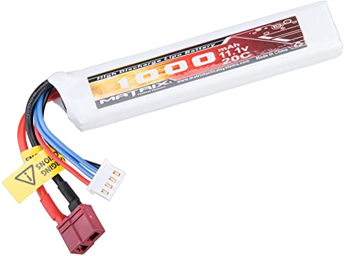 Airsoft Matrix 11.1V Stick Type LiPo Battery (1000mAh / 20C Deans & Short Wire)