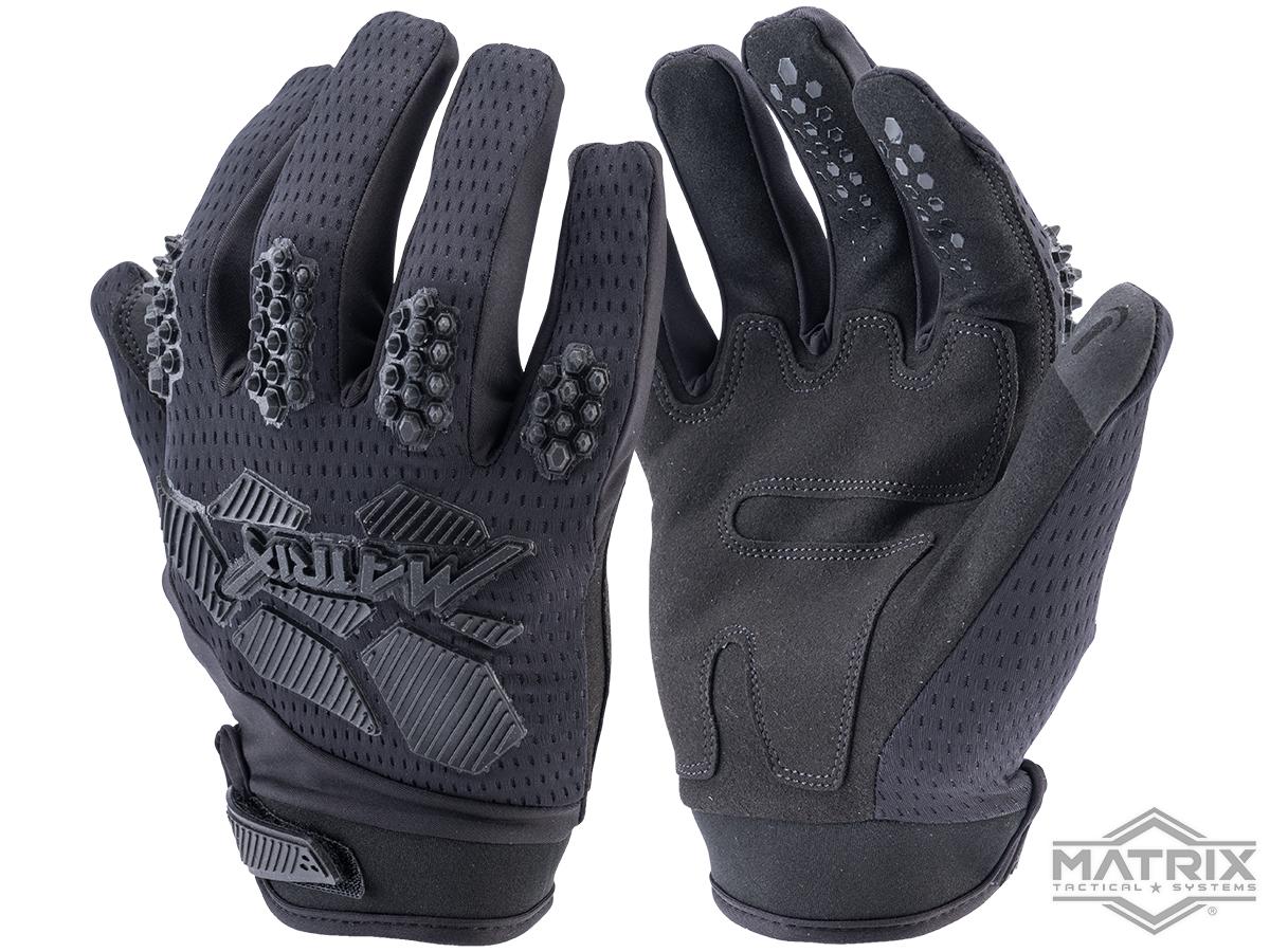 Matrix Nexus Tactical Paintball Gloves (Color: Black / Medium)