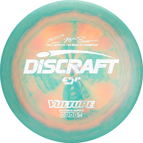 Discraft ESP Vulture Paul McBeth 6X Signature Series 173-174 Gram Golf Disc