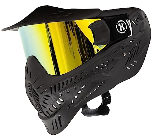 HK Army HSTL Paintball Goggle with Thermal Lens (Black/Gold Lens)