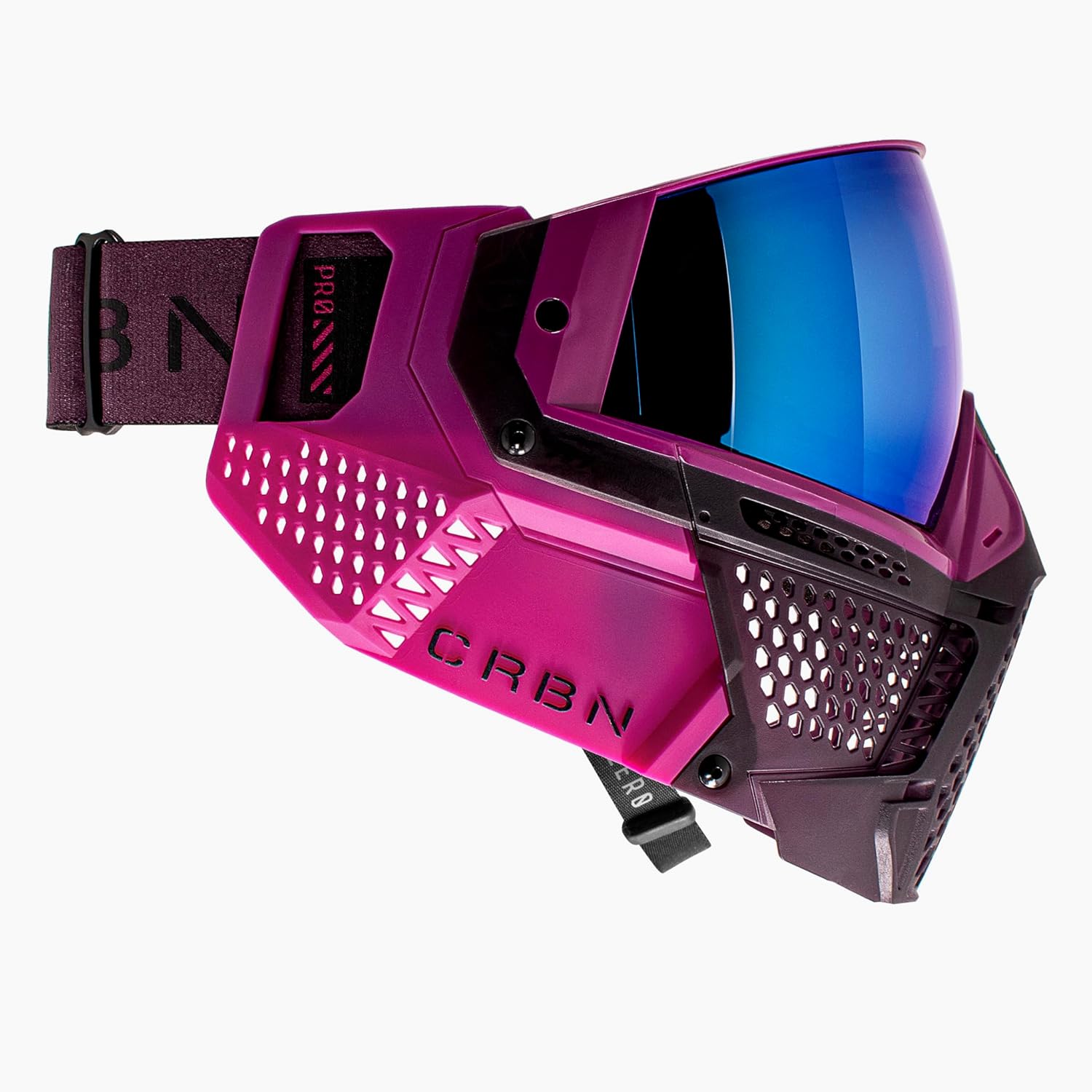 CRBN Paintball Zero Pro Goggle [Two Lens+Visor+Case ](Violet, More Coverage)