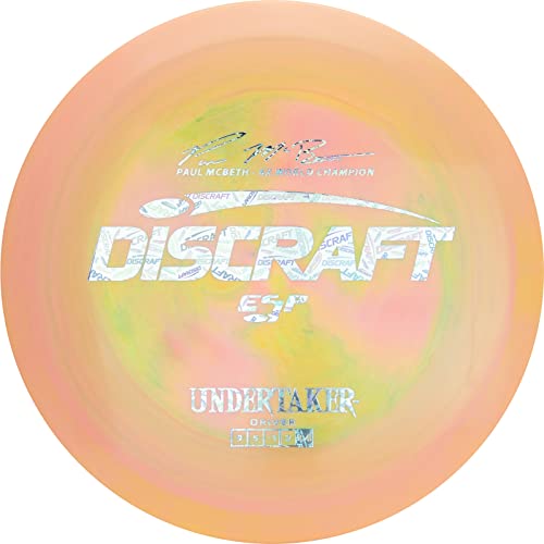 Discraft ESP Undertaker Paul McBeth 6X Signature Series 167-169g Golf Disc