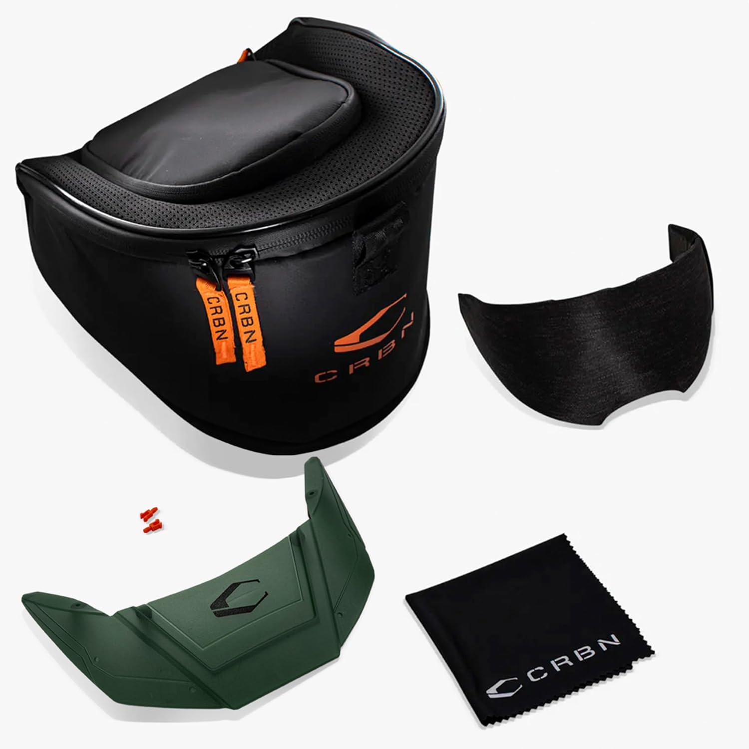 CRBN Paintball Zero Pro Goggle [Two Lens+Visor+Case ](Safari, More Coverage)
