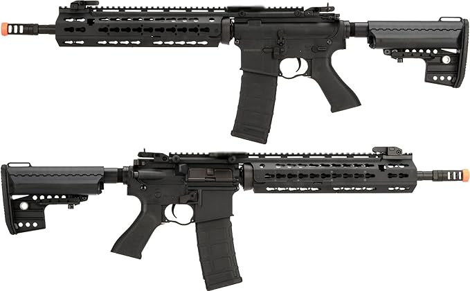 CYMA Sport Keymod-S Full Metal M4 Airsoft AEG (Black / 14" Barrel / 12.5" RIS)