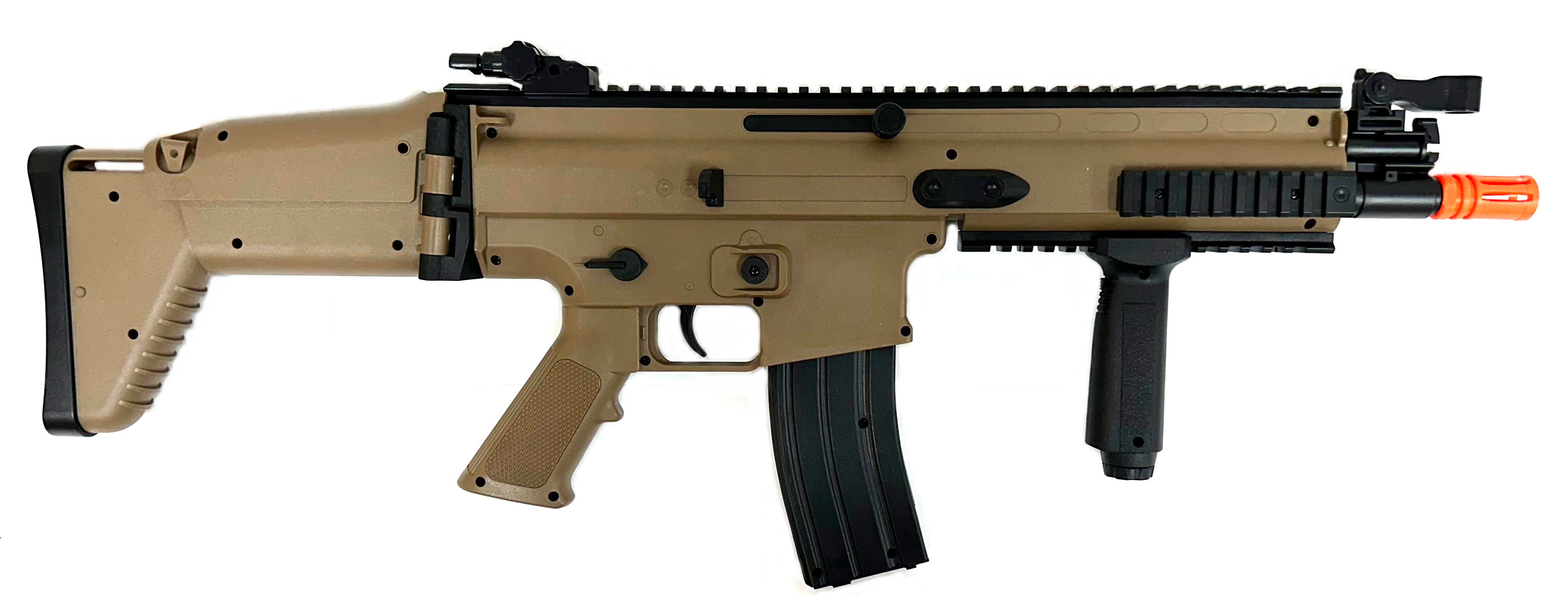 Cybergun SCAR-L Licensed Full Size Spring Powered Airsoft Rifle (Tan / Gun Only)