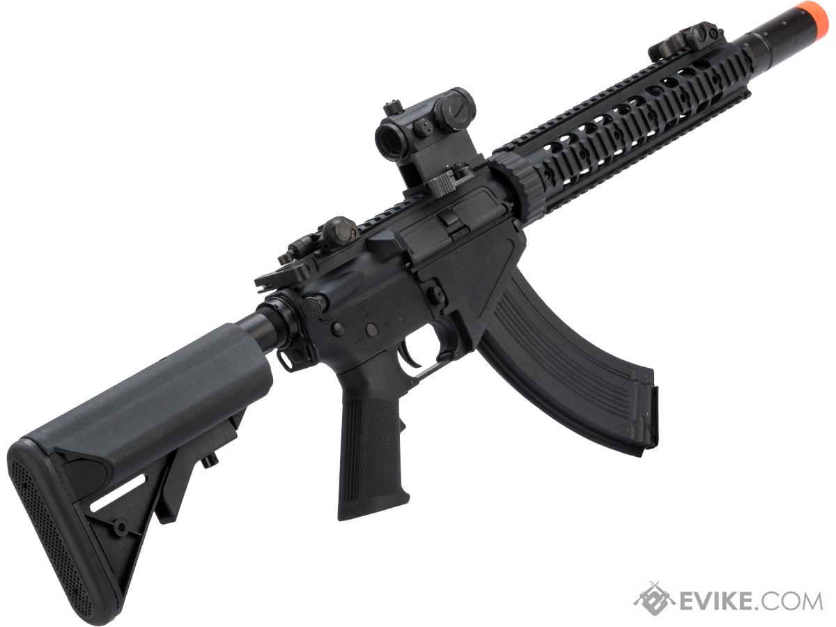 CYMA Sport AR-47 SR-47 Airsoft AEG Rifle (Model: 10" Quad Rail w/ Suppressor)