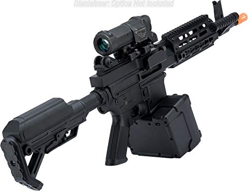 Evike Matrix Golden Eagle M4 LMG Airsoft AEG Light Machine Gun (12.5" / Black)