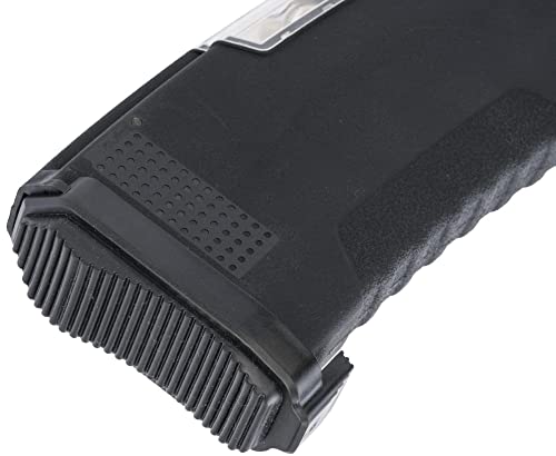 Evike Airsoft - BAMF GEN2 Polymer 450rd Hi-Cap Flash Mag for M4-Style Series Airsoft AEGs (Model: Black/Single Mag)