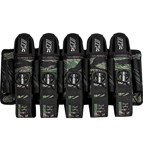 HK Army 5+4 Eject Paintball Harness Pod Pack - Tigerstripe