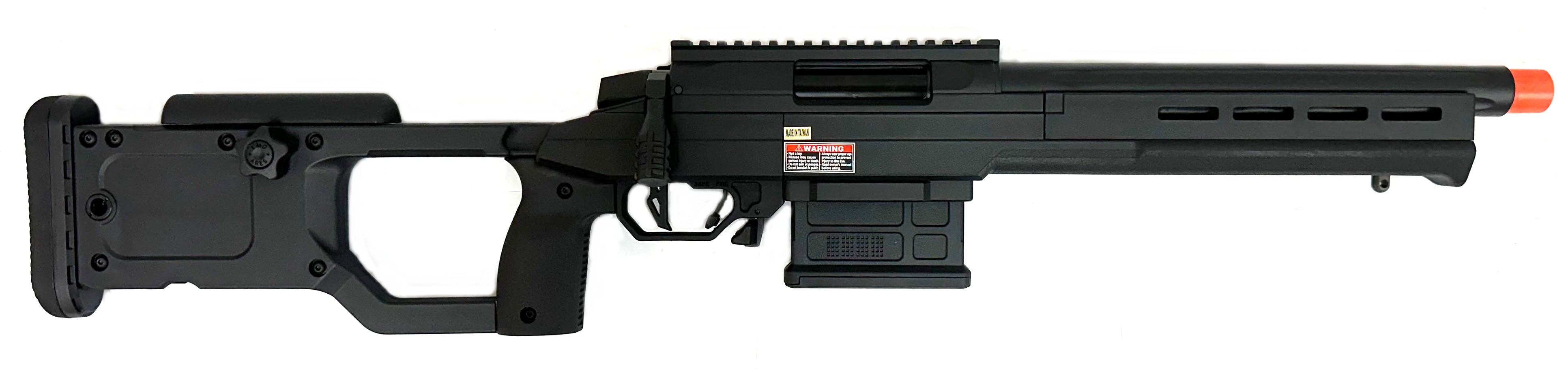 EMG Helios EV02 Compact Bolt Action Airsoft Sniper Rifle by ARES (Color: Black)