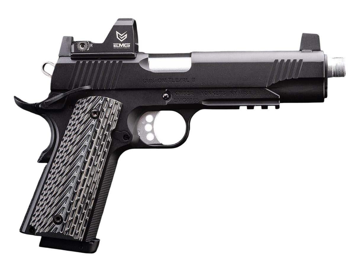 EMG x Kimber Lic Custom TLE/RL II 1911 CO2 GBB Airsoft Pistol with G10 Grips