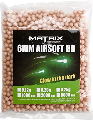 Evike Matrix Match Grade 6mm Airsoft BB - Glow-in-The-Dark Tracer Rounds