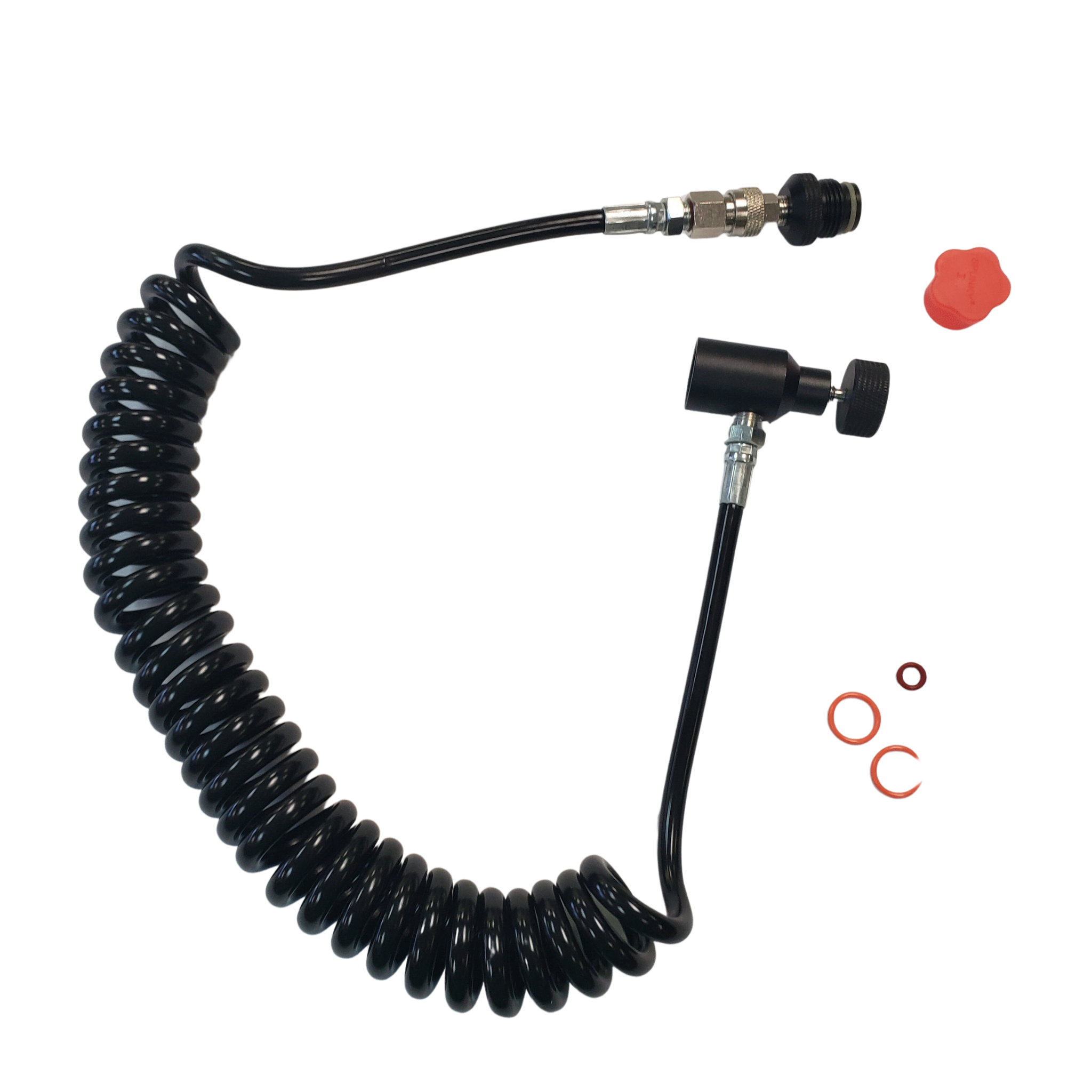 3Skull Paintball Coiled Remote with Quick Disconnect