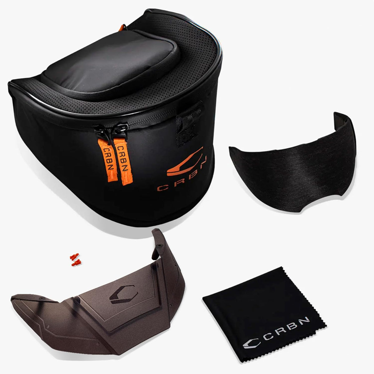 CRBN Paintball Zero Pro Goggle [Two Lens+Visor+Case ] (Graphite, Less Coverage)