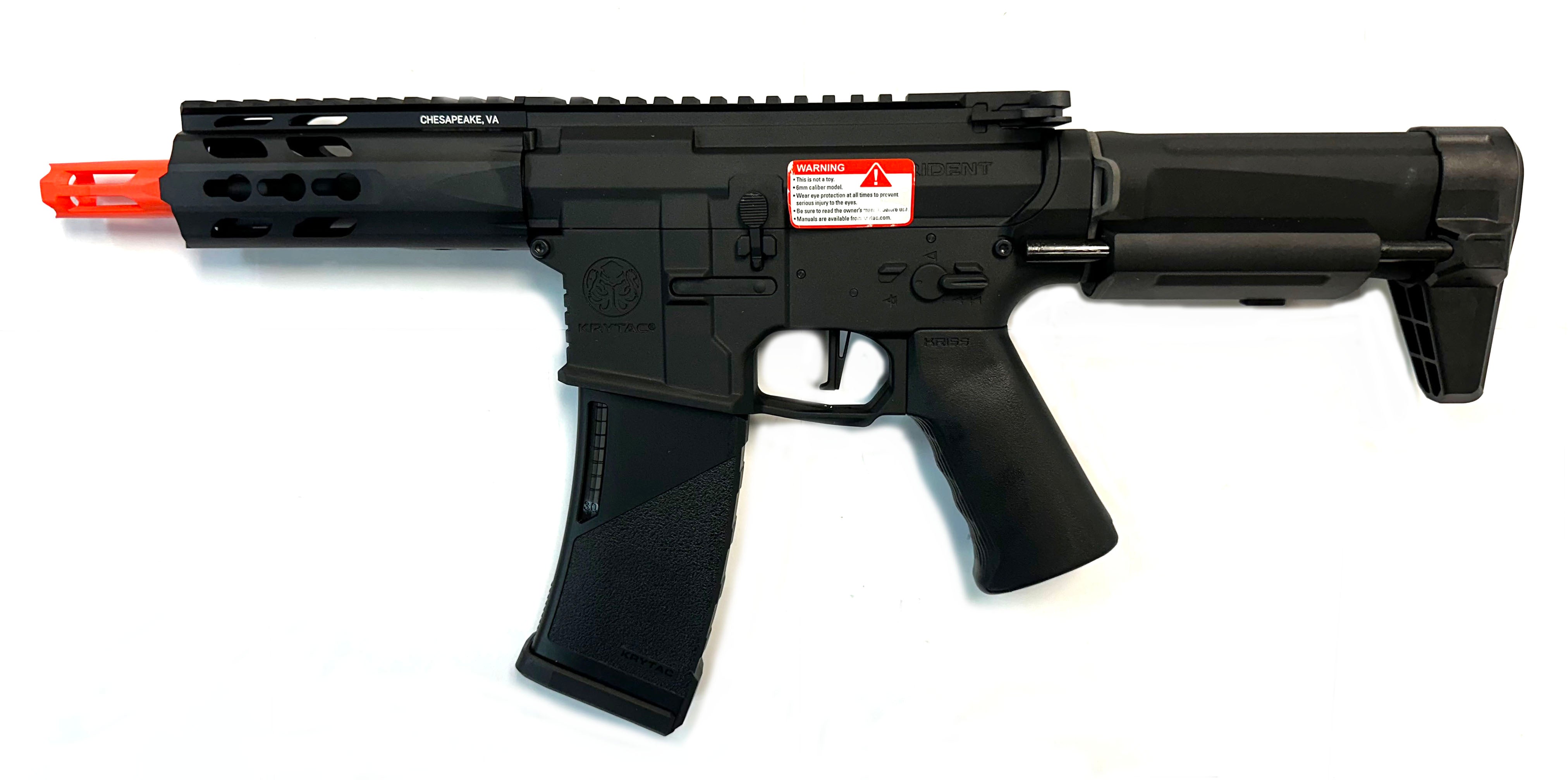 Krytac Full Metal Trident MKII PDW Airsoft AEG Rifle (Color: Black)