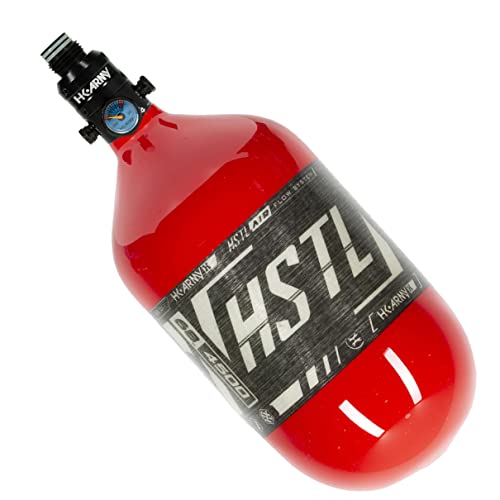 HK Army HSTL V2 Pro HPA Paintball Tank - Carbon Fiber (Red)