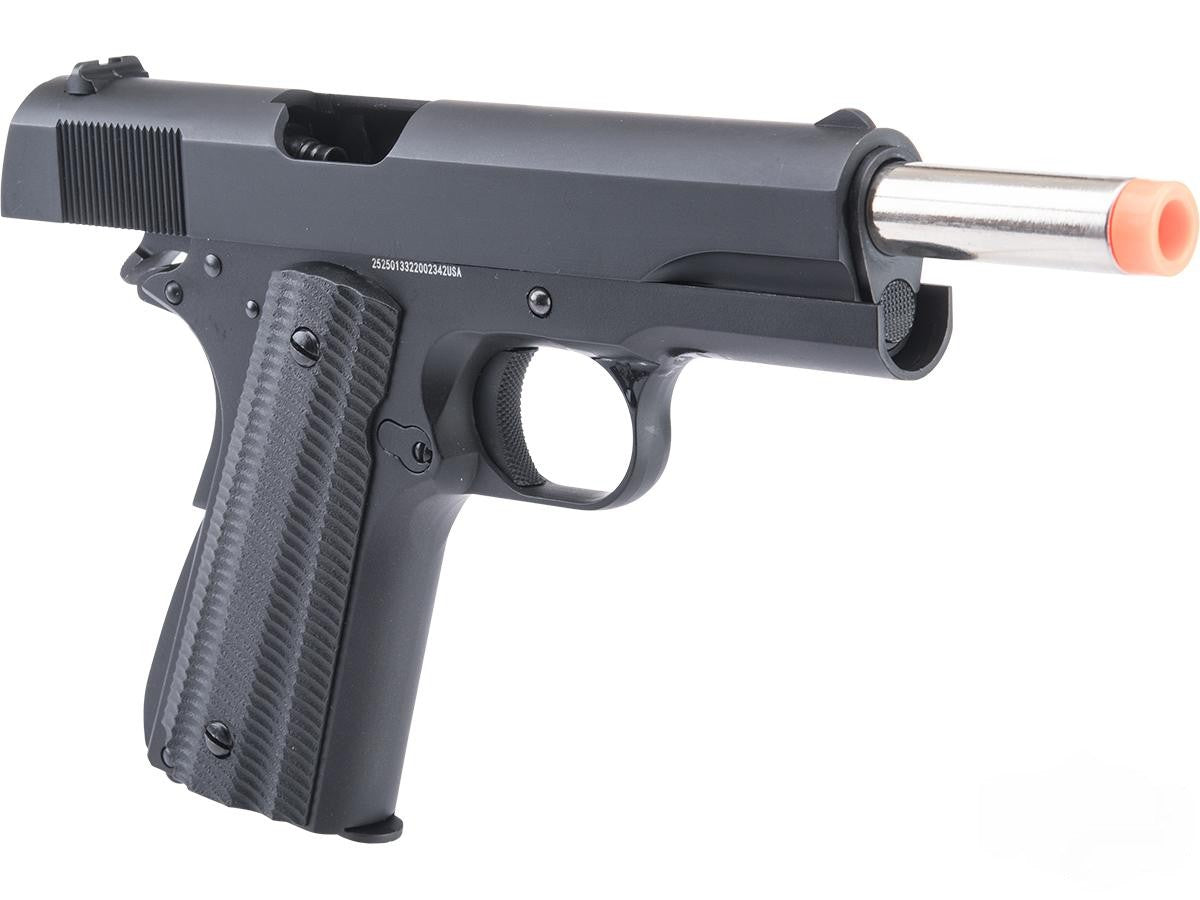 Matrix x Golden Eagle Full Metal M1911A1 GBB AirsoftPistol(Black/Textured Grips)