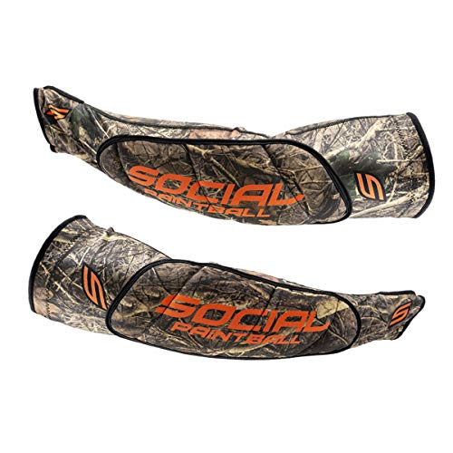 Social Paintball SMPL Arm & Elbow Pads Protection, Hunter Camo