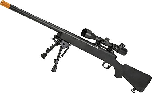 Evike JG VSR-10 / BAR-10 Airsoft Realistic Action Sniper Rifle w/Metal Trigger Box - 450 FPS (Package: Add 3-9x40 Scope)
