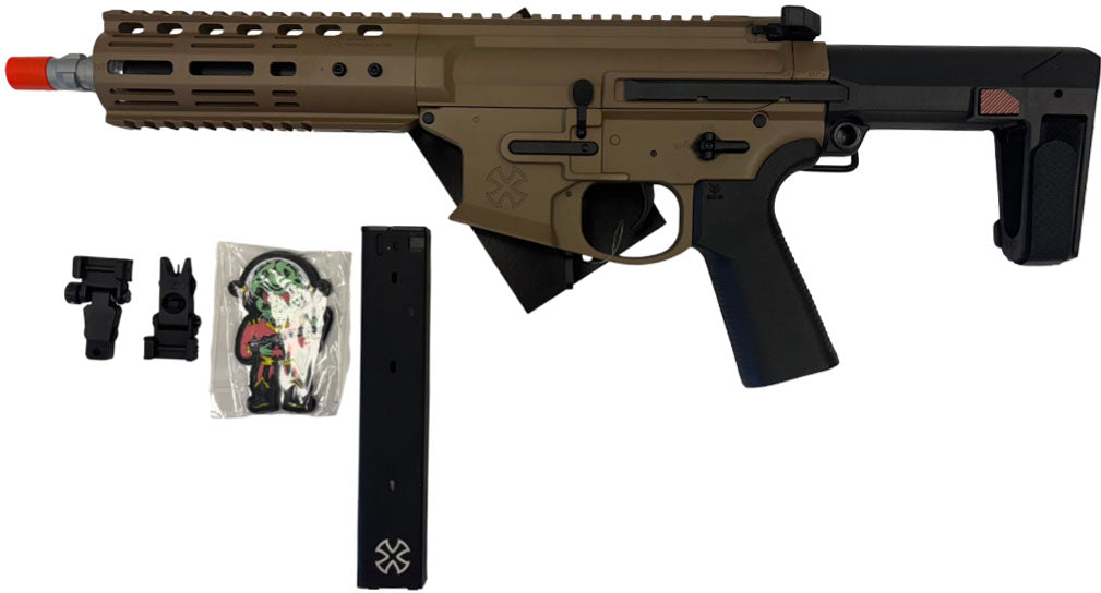 Evike Airsoft - EMG NOVESKE Gen 4 w/eSilverEdge SDU2.0 Gearbox Airsoft AEG Rifle (Model: Pistol/Flat Dark Earth)