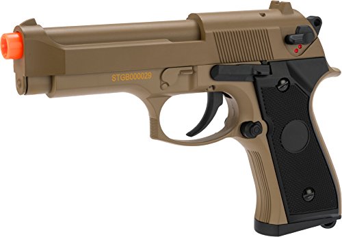 Evike - CYMA Advanced Full Auto Select Fire M9 Airsoft AEP Hand Gun Package (Color Options)