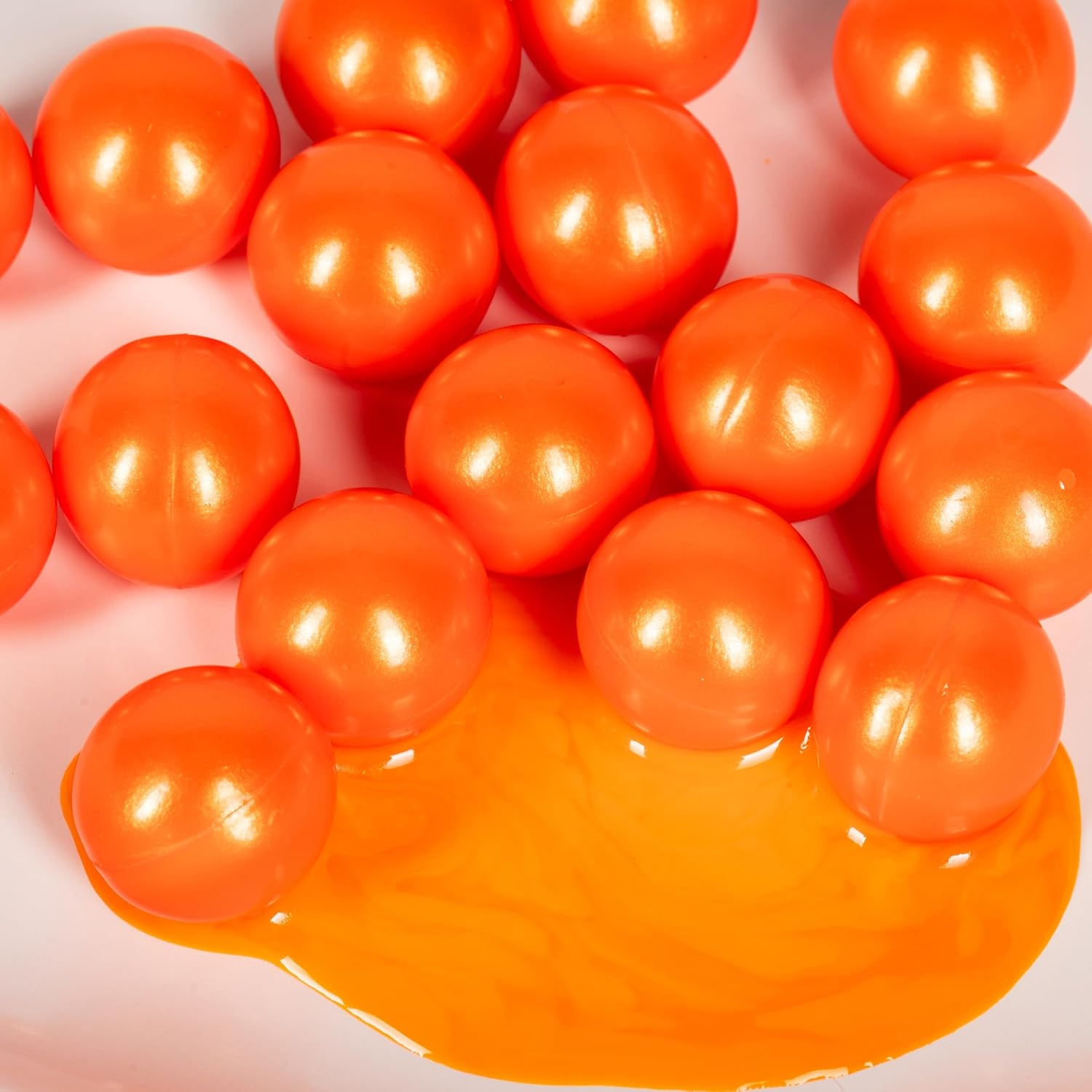HK Army Scented Paintballs, Citrus Crush, 500 Count | Level 3 Premier Grade .68 Caliber with Metallic Orange Shell & Bright Orange Fill | High Accuracy, Eco-Friendly Paintball for All Conditions
