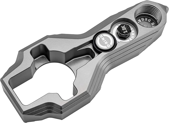 HK Army Tank Regulator Multi-Tool w/ORings, Burst Disc, Carabiner (Pewter)
