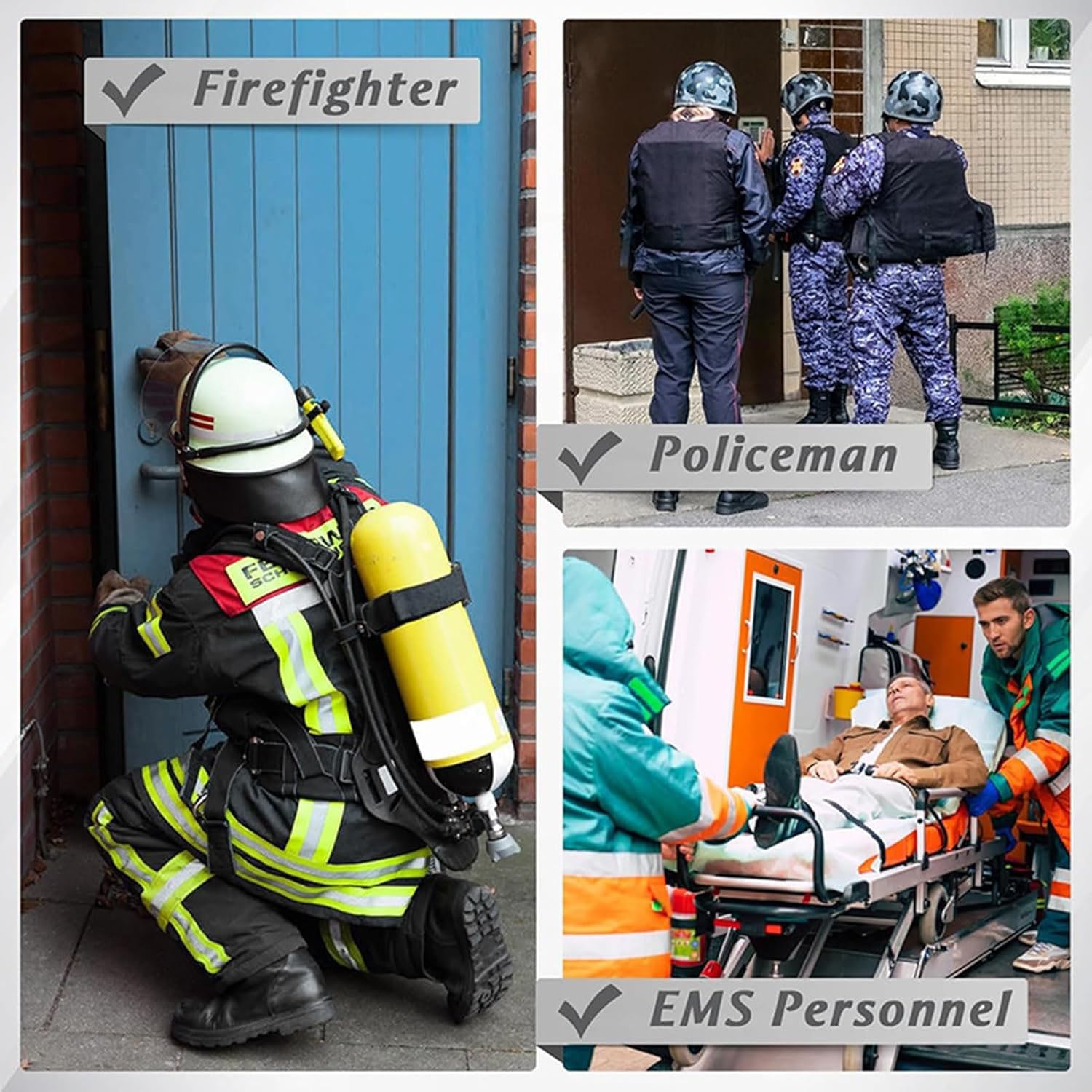 2 Pack Multipurpose Tool for Firefighters & First Responders Stainless Steel